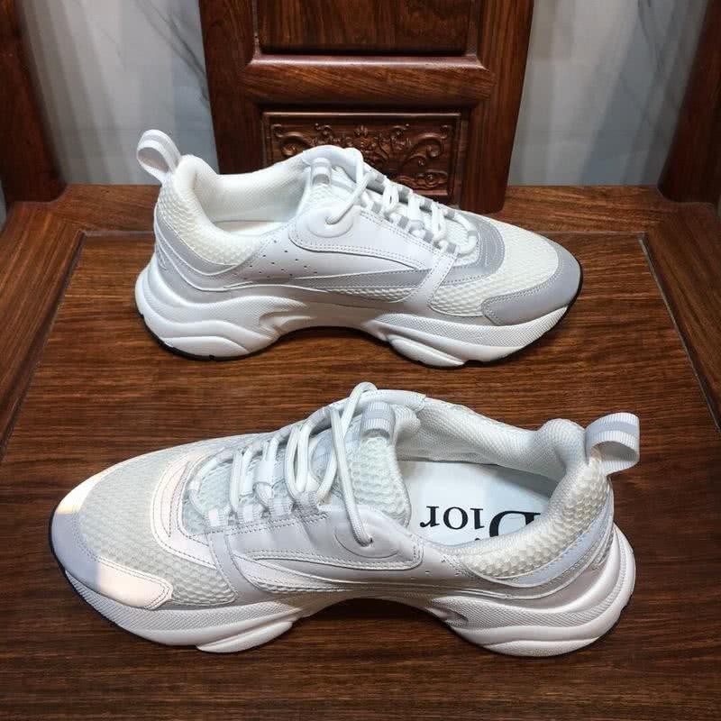 Dior Sneakers White Silver Upper Black Sole Men And Women 6
