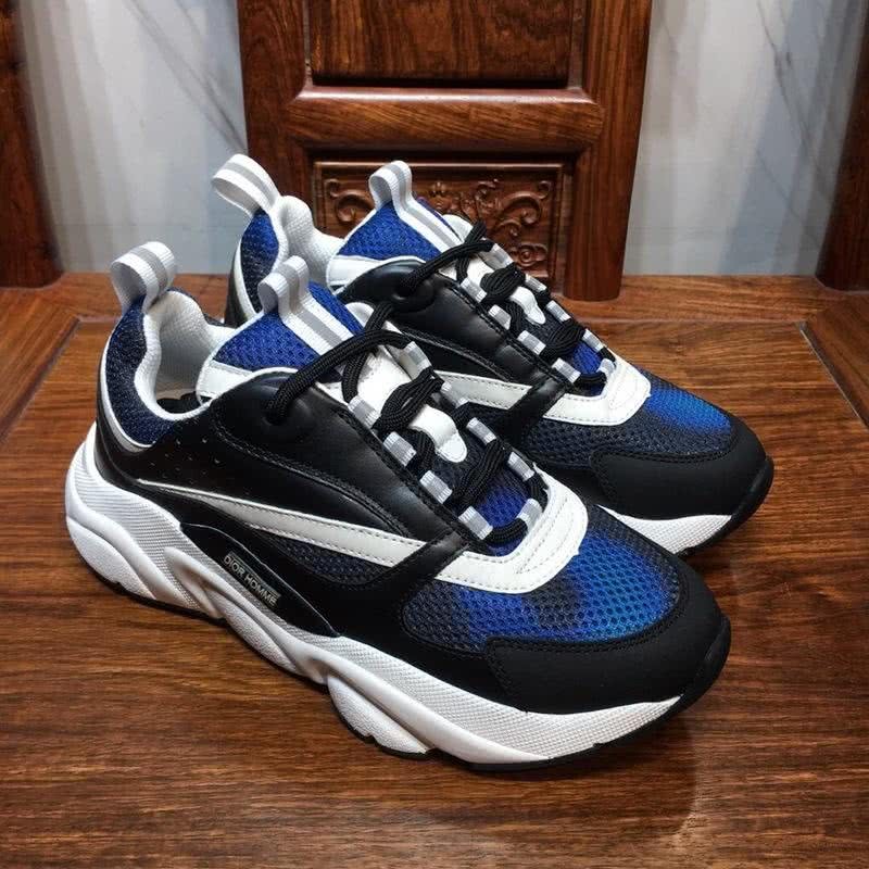 Dior Sneakers Blue Black And White Men And Women 2