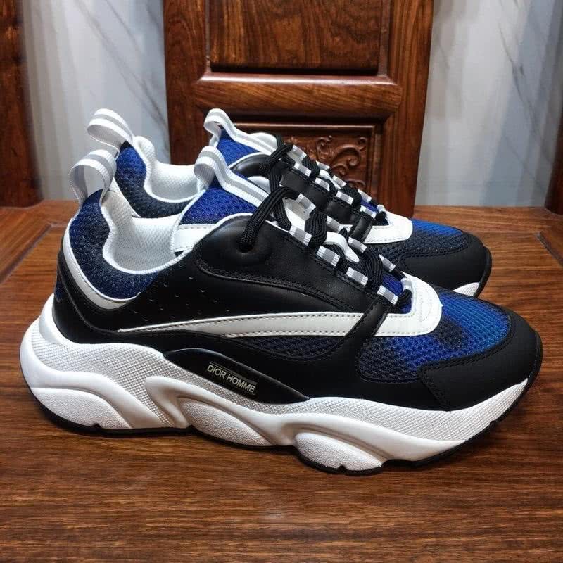 Dior Sneakers Blue Black And White Men And Women 3