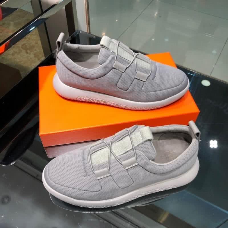 Hermes Fashion Comfortable Sports Shoes Grey Men 3
