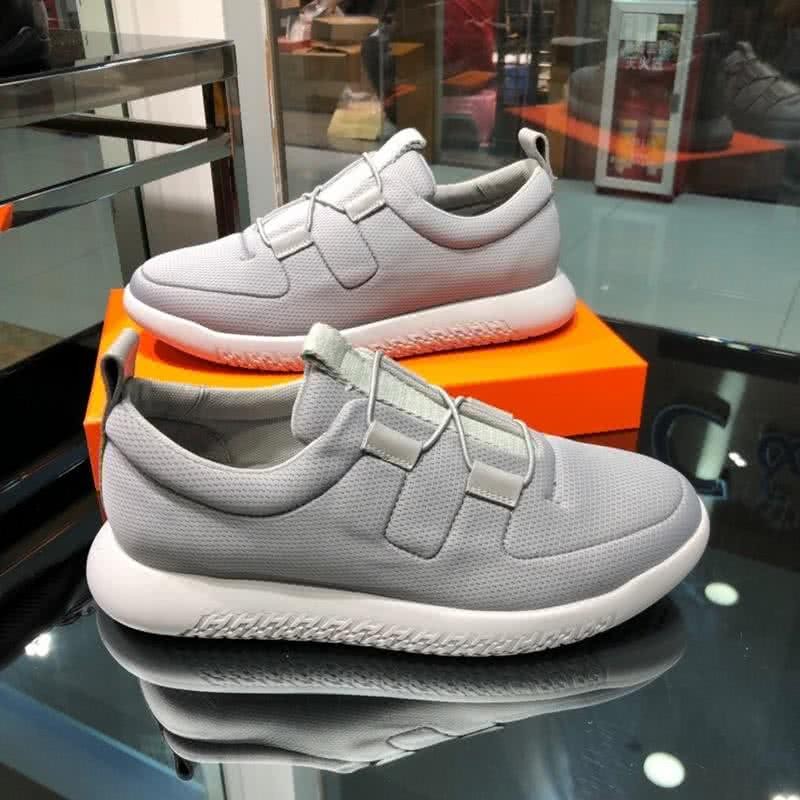 Hermes Fashion Comfortable Sports Shoes Grey Men 4