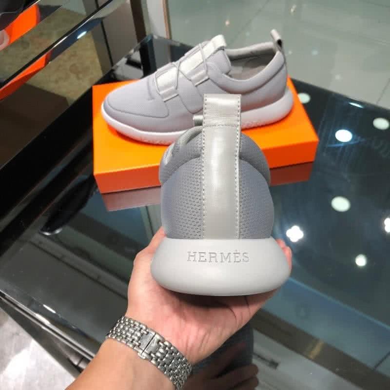 Hermes Fashion Comfortable Sports Shoes Grey Men 6