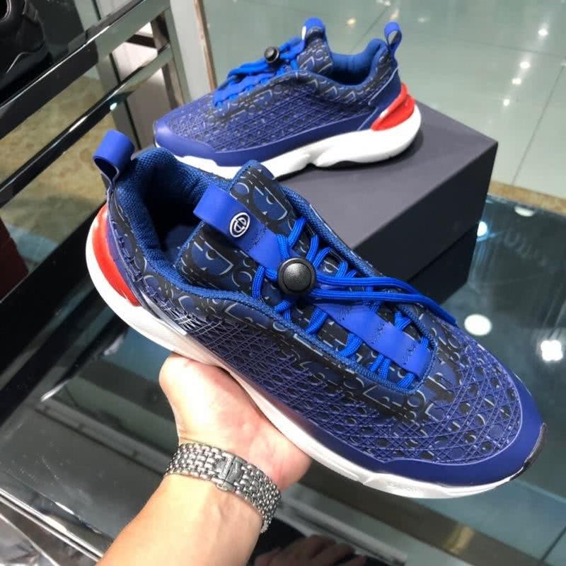 Dior Sneakers Blue White And Red Men 5