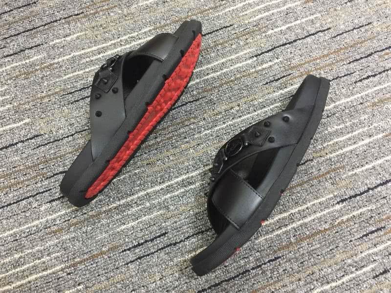 christian louboutin sandal slippers Black Men  7