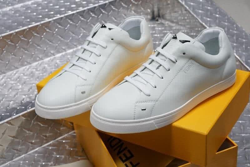 Fendi Sneakers All White TPU Sole Men 7