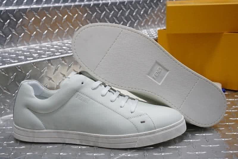 Fendi Sneakers All White TPU Sole Men 8