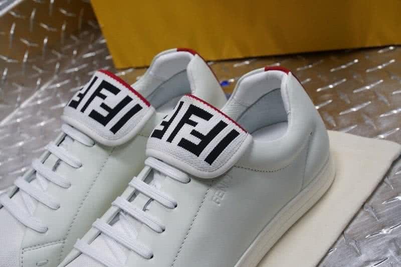 Fendi Sneakers White Black Red TPU Sole Men 5