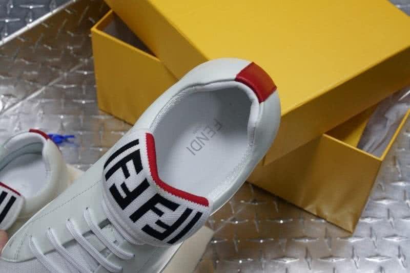 Fendi Sneakers White Black Red TPU Sole Men 6