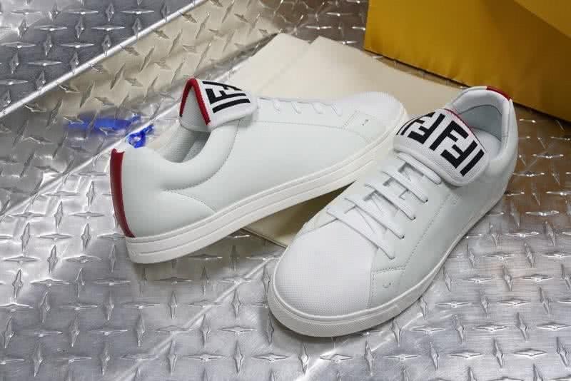 Fendi Sneakers White Black Red TPU Sole Men 8