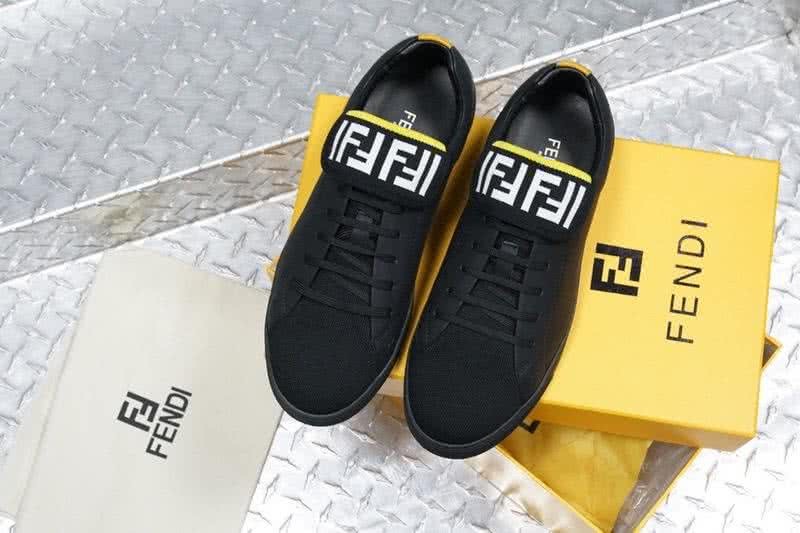 Fendi Sneakers Black White Upper TPU Sole Men 1