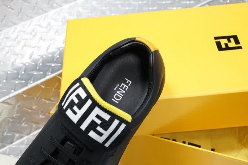 Fendi Sneakers Black White Upper TPU Sole Men 8