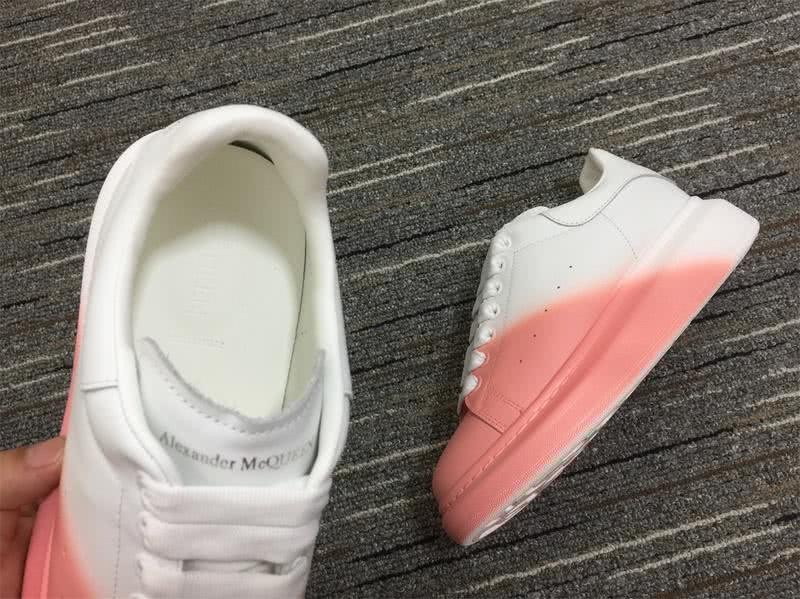 Alexander McQueen Shoes Pink front White tail  Men Women 8