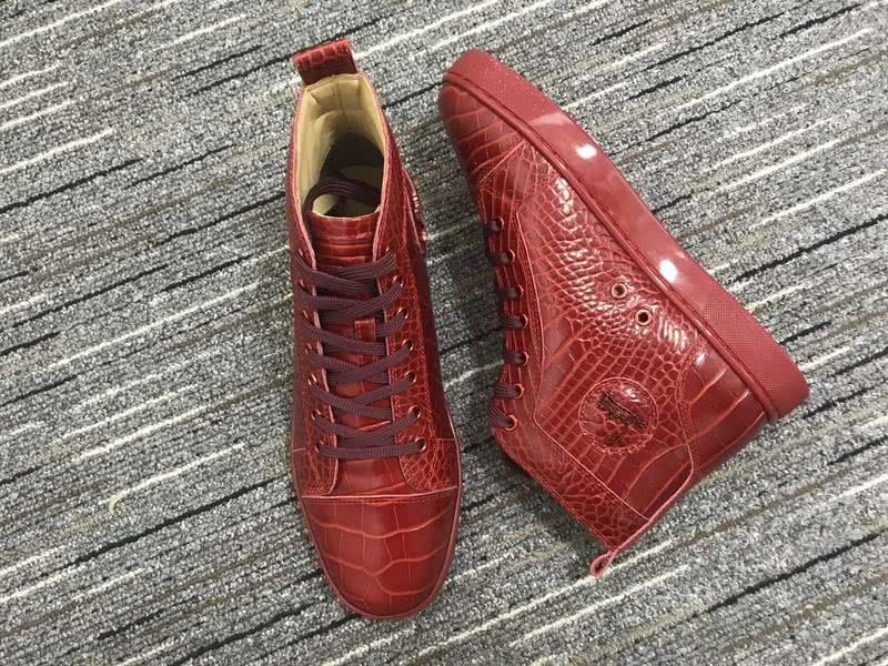 Christian Louboutin Python Sneaker Red Women Men 6