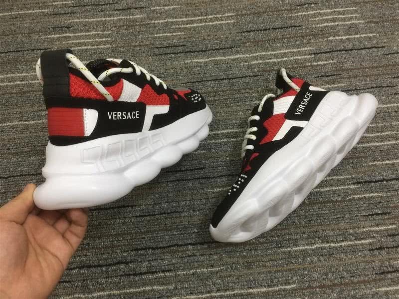 Versace Sneakers Black Red White Men Women 5