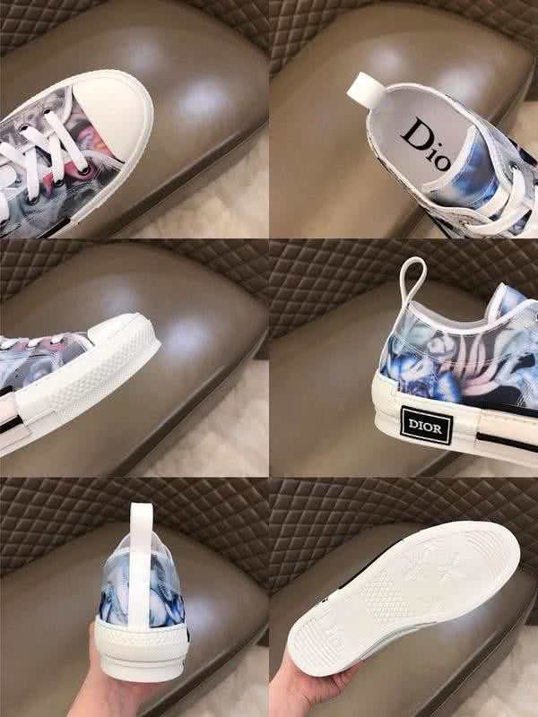 Dior Sneakers Low Top Leaves White Blue Black Men 9