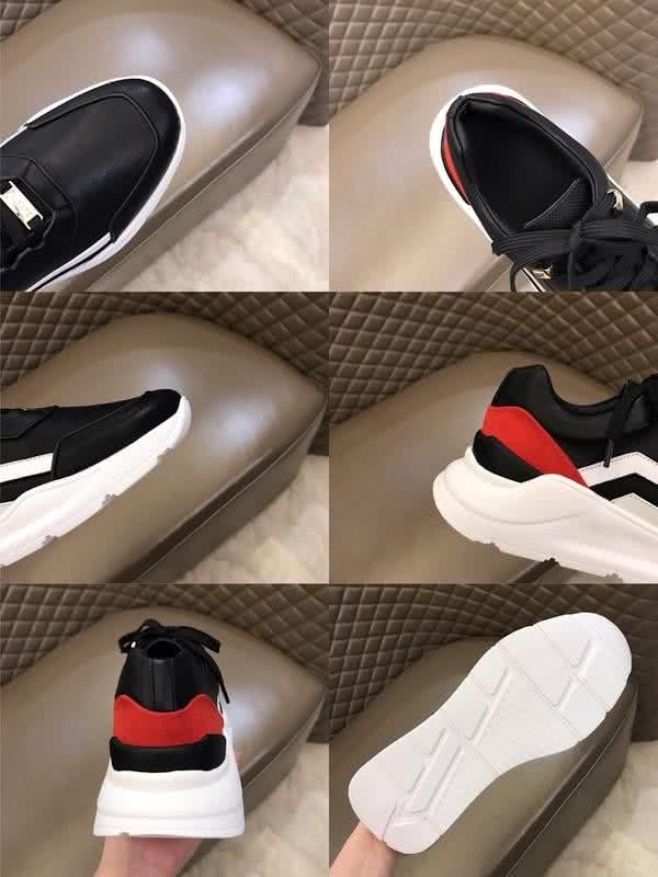 Buscemi Sneakers Black Red White Upper White Sole Men 9