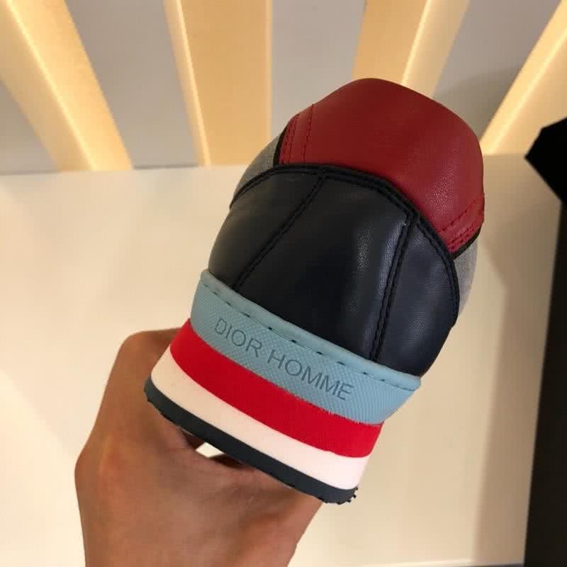Dior Sneakers Lace-ups Black Grey Blue Red Men 7