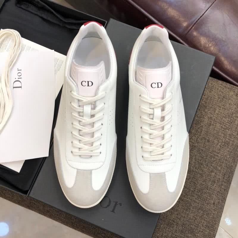 Dior Sneakers Lace-ups White Grey And Red Men 2