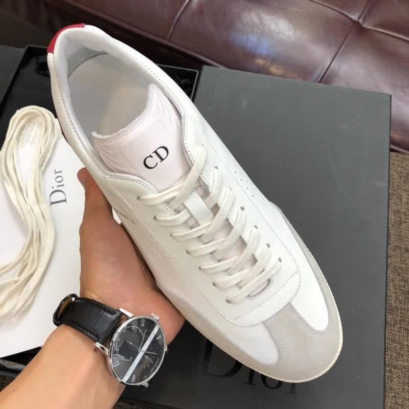 Dior Sneakers Lace-ups White Grey And Red Men 3