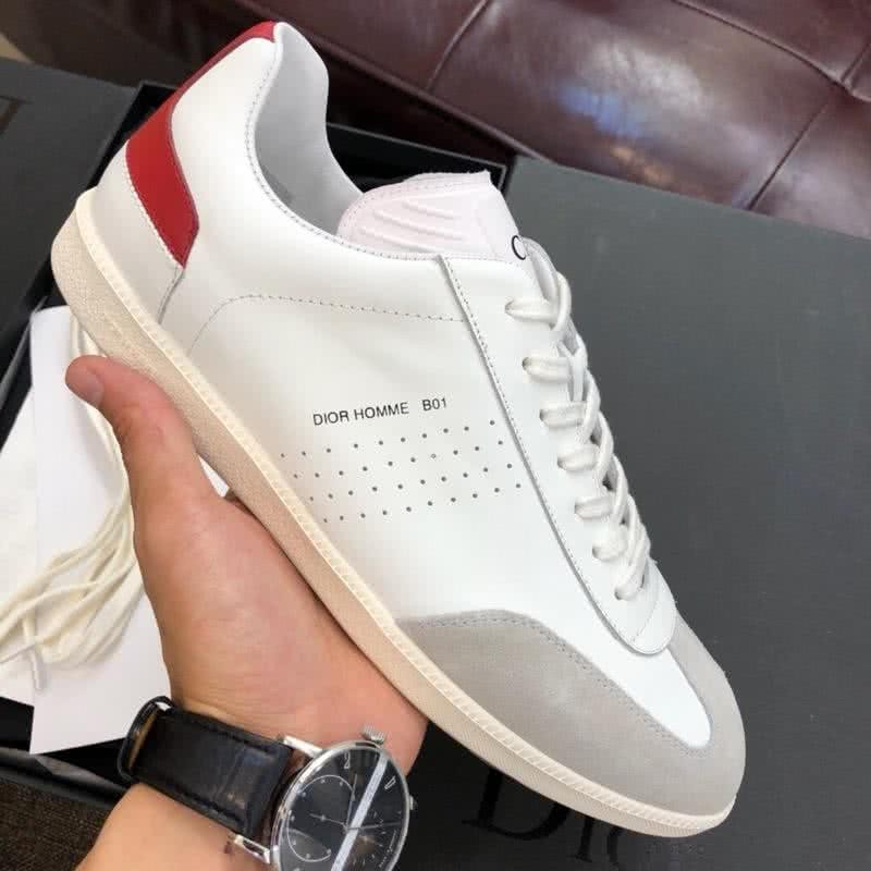 Dior Sneakers Lace-ups White Grey And Red Men 4