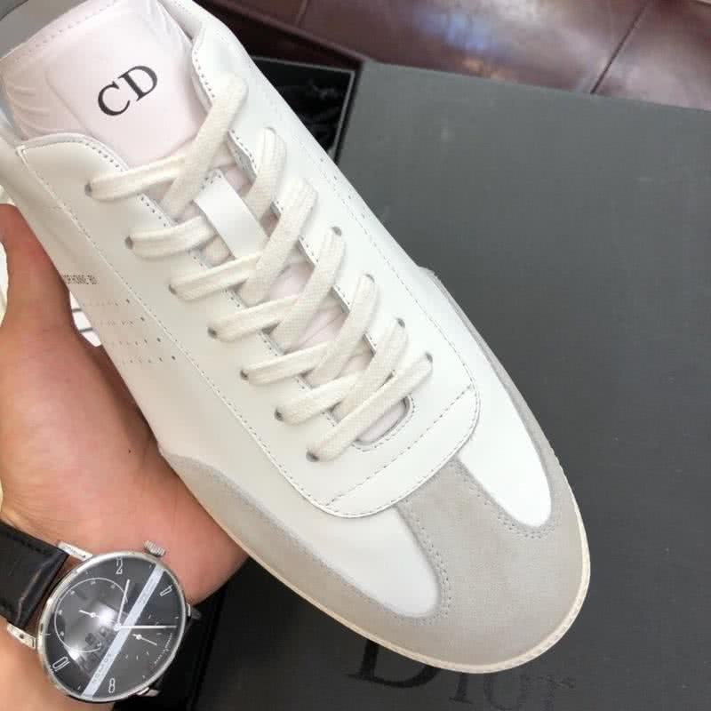 Dior Sneakers Lace-ups White Grey And Red Men 5