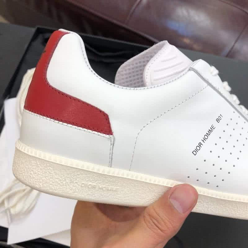 Dior Sneakers Lace-ups White Grey And Red Men 6