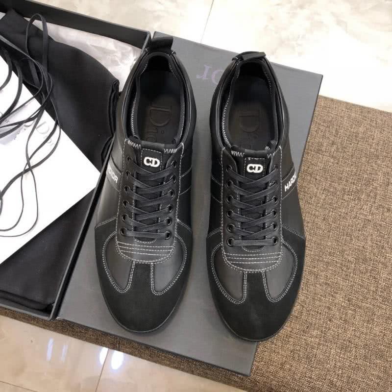 Dior Sneakers Lace-ups Black White Letters Men 2