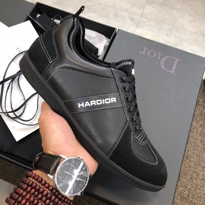 Dior Sneakers Lace-ups Black White Letters Men 6