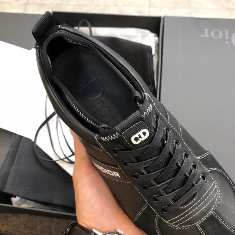 Dior Sneakers Lace-ups Black White Letters Men 5