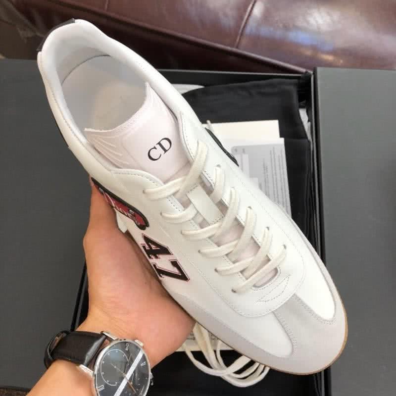 Dior Sneakers Lace-ups White Grey Chartlet Men 5