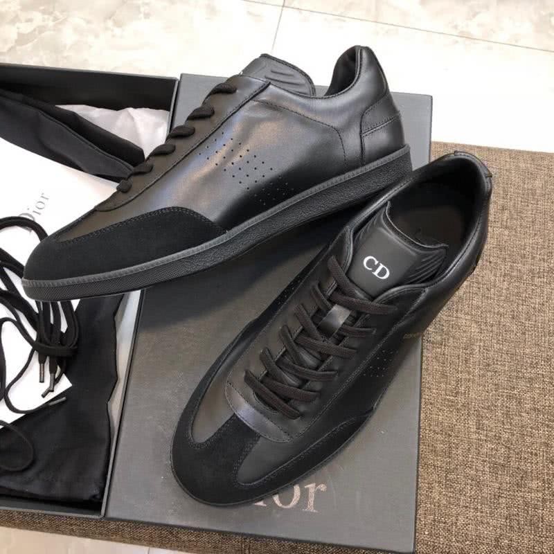 Dior Sneakers Leather All Black Men 1