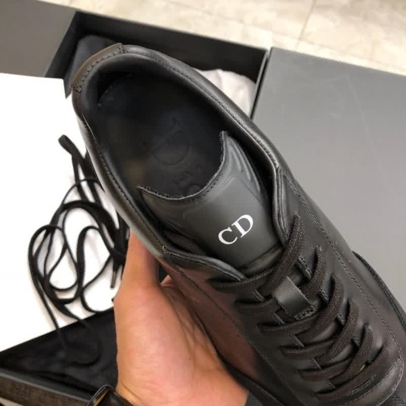 Dior Sneakers Leather All Black Men 5