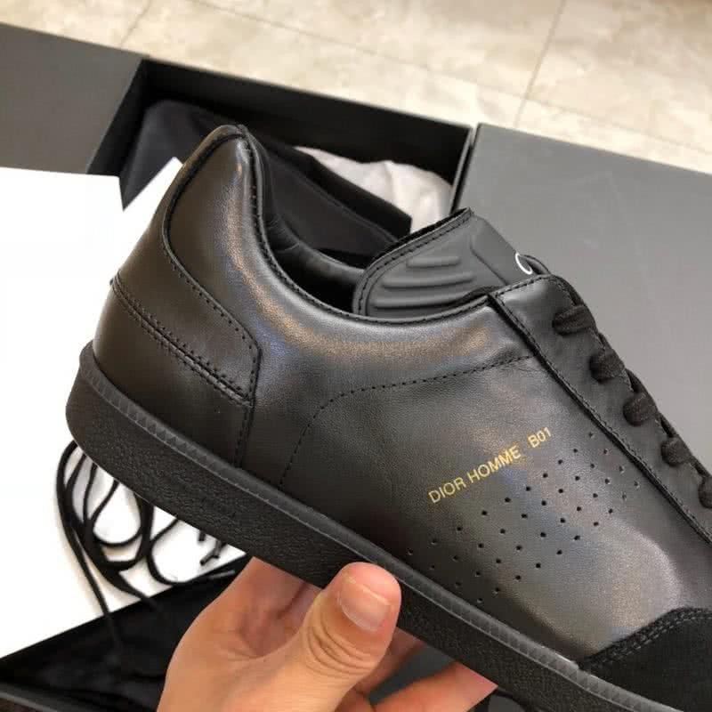Dior Sneakers Leather All Black Men 6