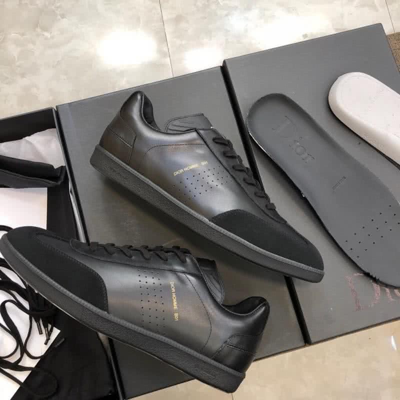 Dior Sneakers Leather All Black Men 8