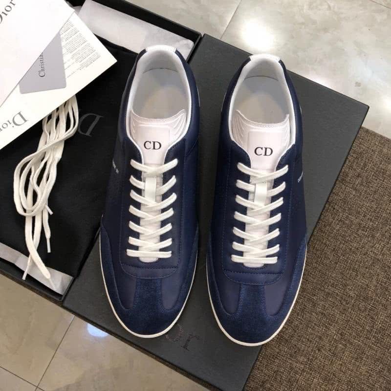 Dior Sneakers Lace-ups Navy And White Men 2