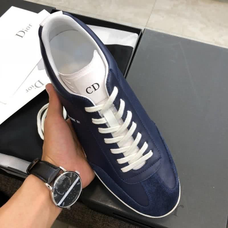 Dior Sneakers Lace-ups Navy And White Men 3