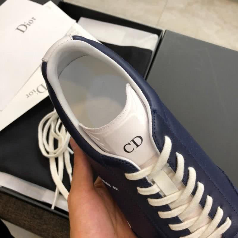 Dior Sneakers Lace-ups Navy And White Men 5