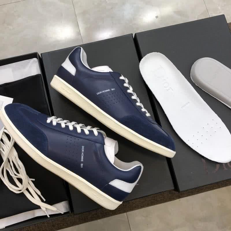 Dior Sneakers Lace-ups Navy And White Men 8