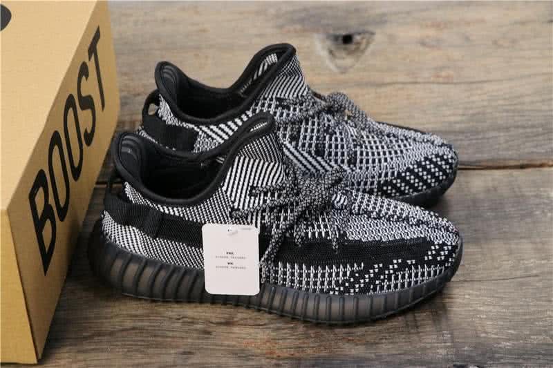 Adidas Yeezy Boost 350 V2 Men Women Black Static Reflective Shoes 7