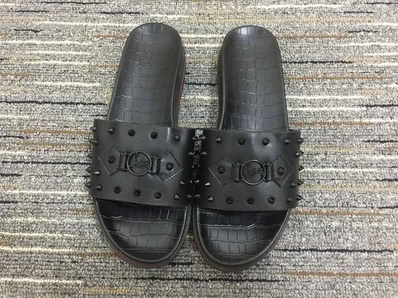 christian louboutin sandal slippers Black Men Women 2