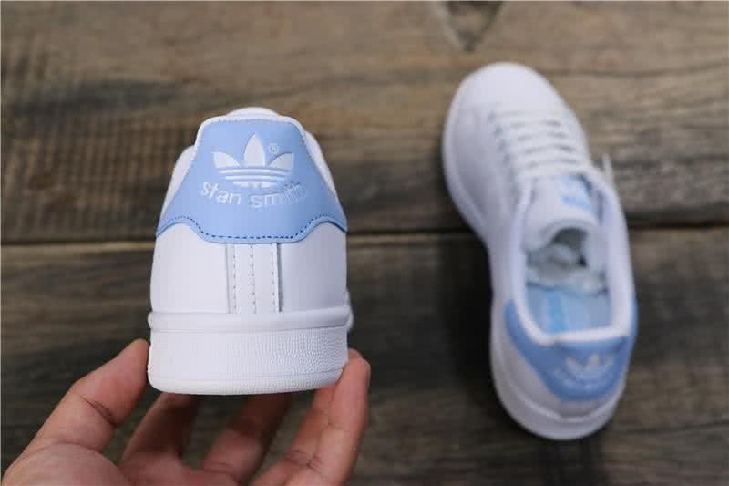 Adidas Stan Smith Men Women White Blue Shoes 5
