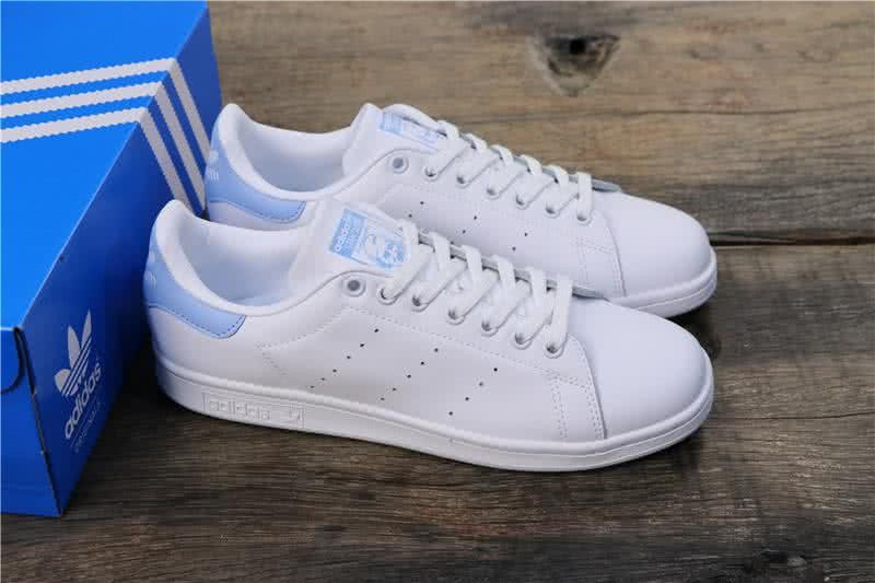 Adidas Stan Smith Men Women White Blue Shoes 8