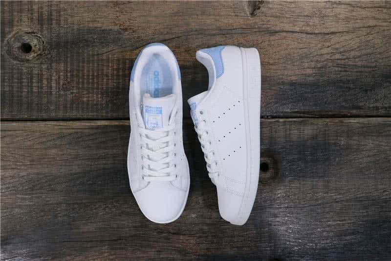 Adidas Stan Smith Men Women White Blue Shoes 1