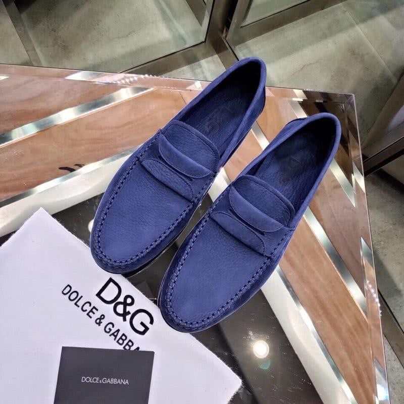 Dolce & Gabbana Loafers Suede Navy Men 3
