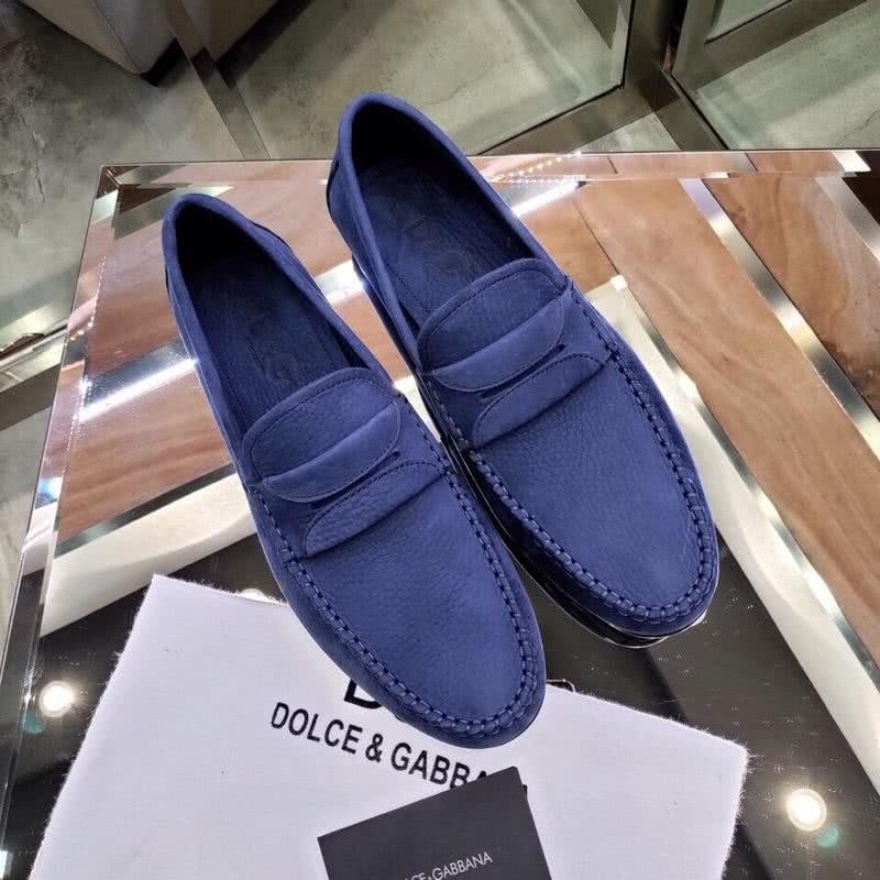 Dolce & Gabbana Loafers Suede Navy Men 4