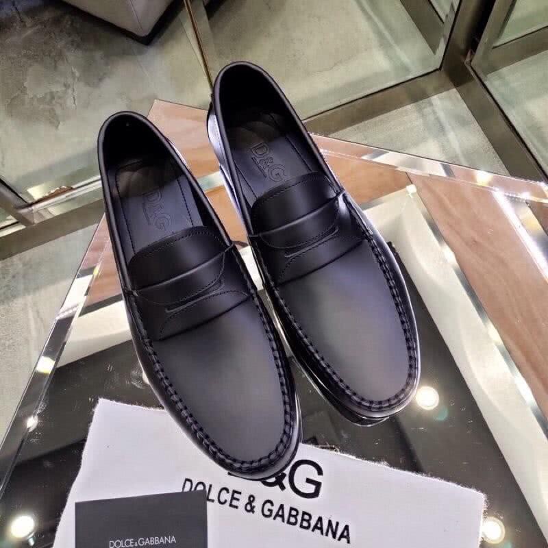 Dolce & Gabbana Loafers Black Calf Leather Men 2