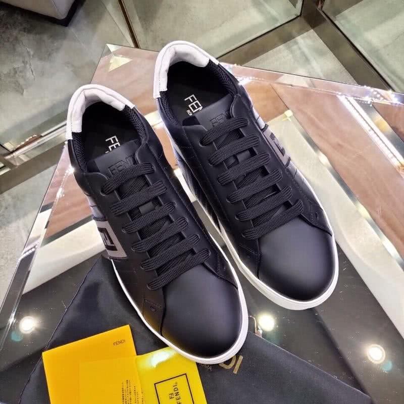 Fendi Sneakers Black Upper White Sole Men 4