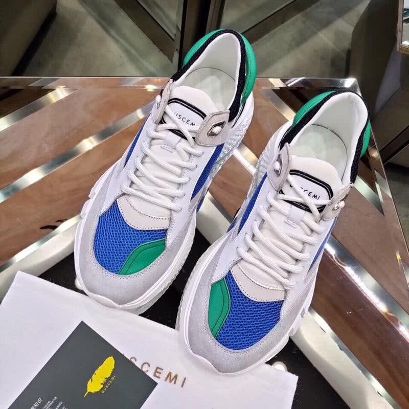 Buscemi Sneakers White Grey Blue Green Men And Women 3