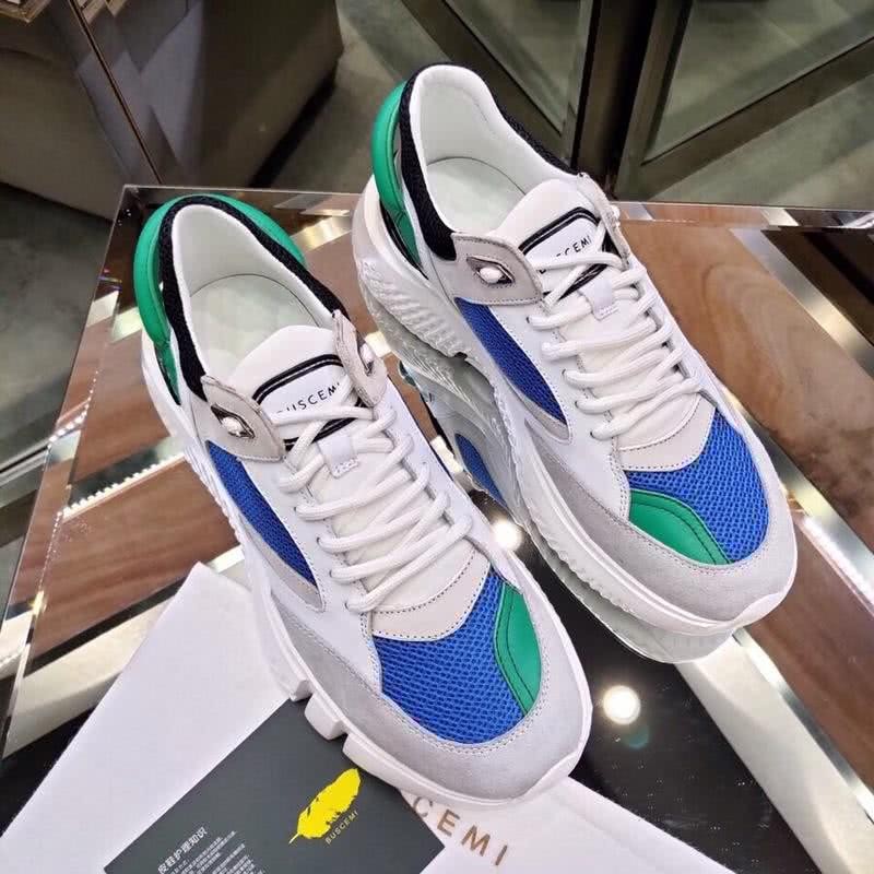 Buscemi Sneakers White Grey Blue Green Men And Women 4