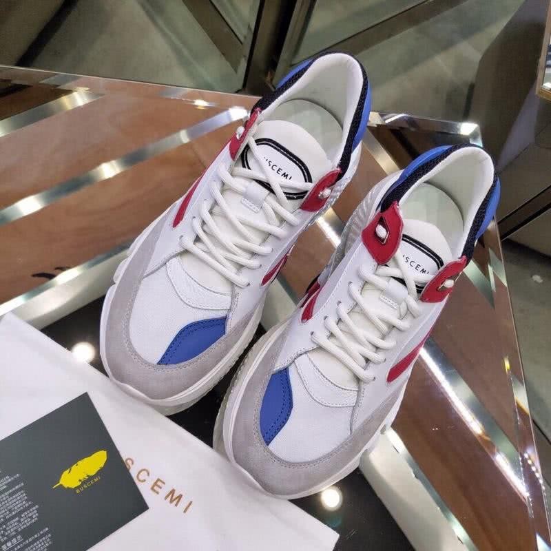 Buscemi Sneakers White Grey Blue Red Men And Women 3